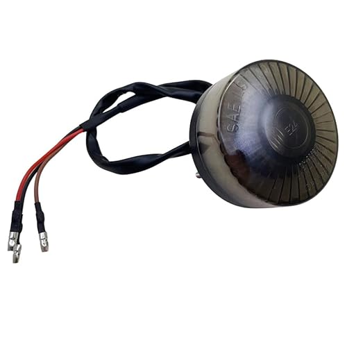 Yecnecty Universal LED Round Motorcycle Rear Tail Brake Stop Light Motorbike License Plate Mount Lamp For Cafe Racer Honda ATV UTV Suzuki