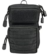 Borsa Tattica Da Vita Militare Nera - Borretto MOLLE EDC In Nylon E Tela