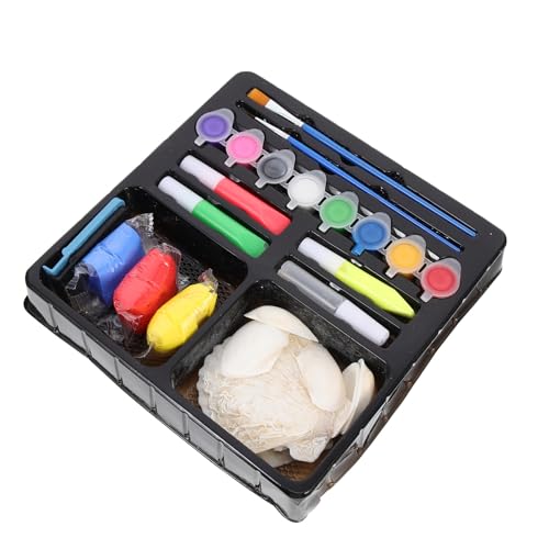Toyvian Kit de Pintura para Conchas DIY Juguete Creativo para Niñas de Manualidades de Colores para Decoración y Regalo Incluye Materiales Duraderos para Pintar y Decorar