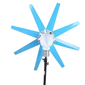 Wind Power Generator, Low Wind Speed Starting Wind Turbine Generator, with Controller Stable Operation Low Noise Energy Saving for Marine Rv Home Boats Terraces(DC12V)