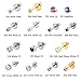Hermosa 2 Pack Ear Piercing Gun Earring - Disposable No Pain Easy Use Piercing Kit with 3mm Earrings Stud (Dark Orage)