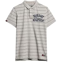 Superdry, Polo Vintage Athletic Jersey Polo Grey Stripe, M,