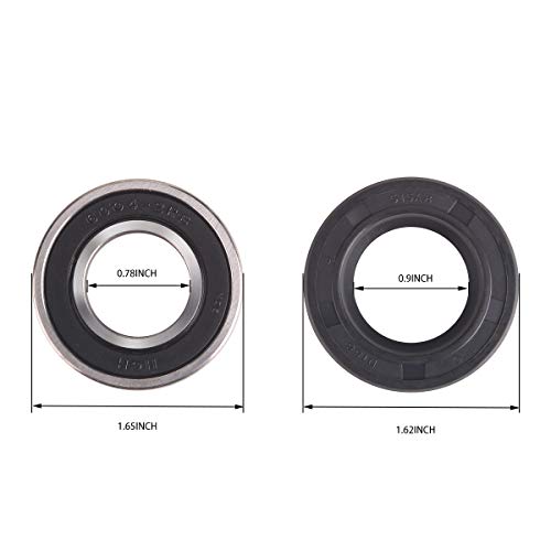 Image of 10L0L Golf Cart Rear Axle Bearing & Seal for EZGO TXT RXV Marathon Medalist Electric Models 1978 Up, Bearing Shaft Kit Replace OEM# 611931, 620343, 15112G1, 15114G1, 70181G01, 230-889, 82705-78
