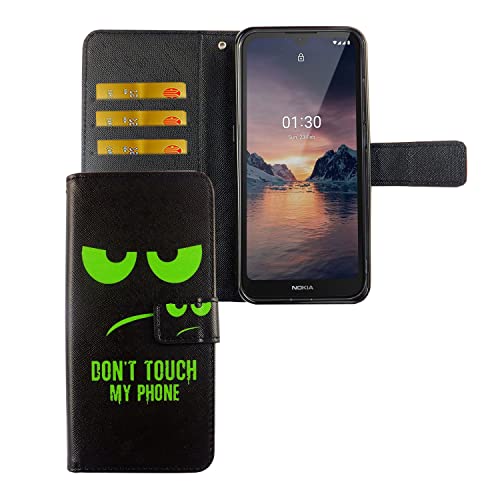 Étui pour Nokia 1.3 vert qui résout le manque de place avec ses fentes pour cartes