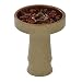 Ceramic Hookah Bowl 100% Clay Ceramic with Glaze Big Shisha Hookah Tobacco Bowl with 6 Gaps Funnel for Hookah Smoking