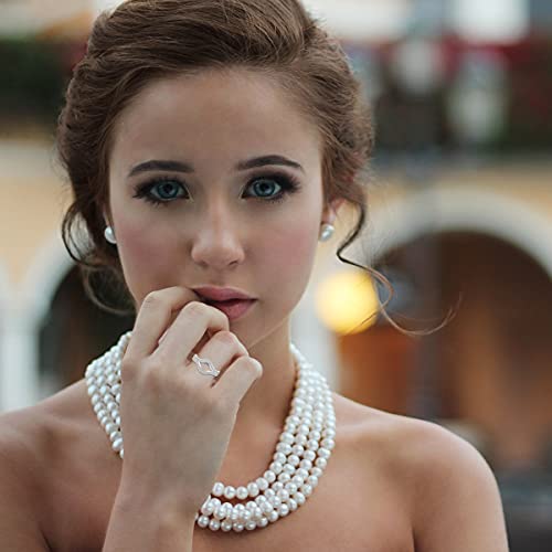 Uloveido Women's 925 Sterling Silver Cubic ZIrconia Curved Stackable Rings Set 2pcs Half Eternity Wedding Engagement Guard Enhancer Y15273