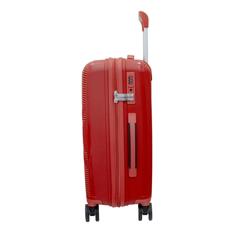 Image of SWISS MILITARY Maze 75CM Hard Trolley Bag, 106L Large Polypropylene Luggage, TSA Lock, 360 Dual Wheels, Anti-Theft Zipper, Branded Interior, Strong Handle, Long Trip Travel Suitcase, 5-Year Warranty