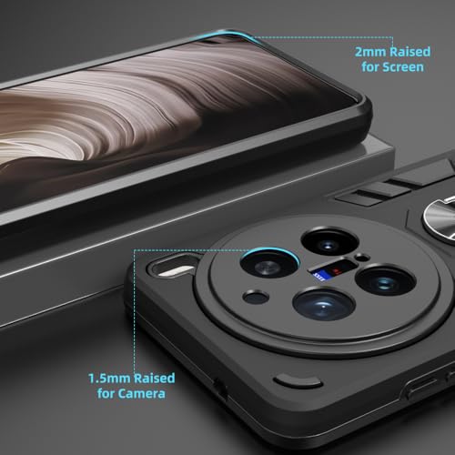 Image of NDCOM for Vivo X200 Pro Back Cover | Premium Protection for Vivo X 200 Pro Back Cover | Shockproof Ring Holder Case
