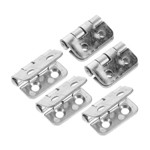 KICHOUSE 5pcs Stainless Steel Hinge Residential Door Hinges Kitchen Cabinet Hinges Closing Cabinet Hinges House Door Hinge Cabinet Door Hinge Replacement Cabinet Door Hinges Silver
