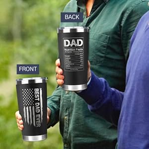 Gifts for Dad from Daughter, Son - Dad Gifts - Birthday, Fathers Day, Father's Day Gift for Dads - New Dads Gift for Men - 20 Oz Stainless Steel Tumbler Gifts for Dad from Daughter Son Dad Gifts Birthday Fathers Day Fathers Day Gift for Dads New Dads Gift for Men 20 Oz Stainless Steel Tumbler