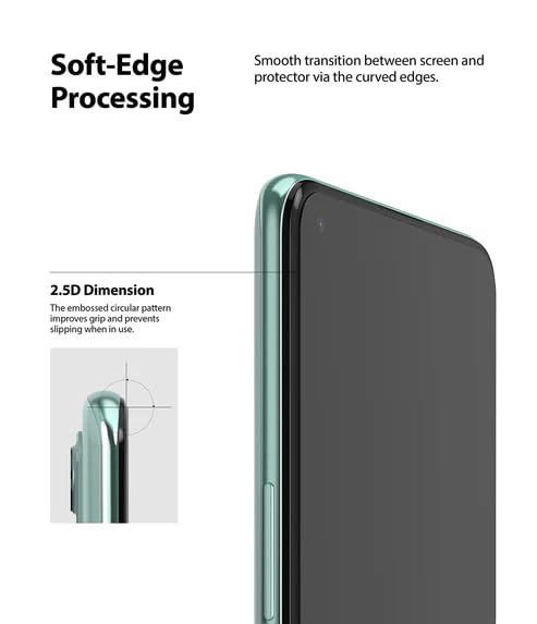 Image of Oleophobic Tempered Glass Screen Protector Compatible For Oppo A74 / A78 / A95 [Pack of 1]. Edge To Edge Full Screen Protection With Easy Installation Kit & Case Friendly Fit.