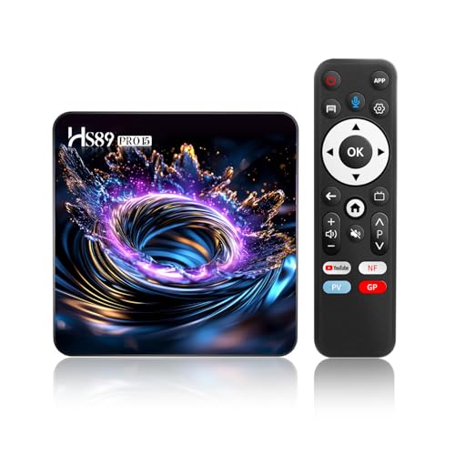 Android 14.0 TV Box, Smart TV Box with RK3539 Quad-Core 64bit Cortex-A55 Mali-G310 GPU, Soutien 2G RAM 16G ROM BT V5.4 10/100M Ethernet 4K HD 2.4G /5G...