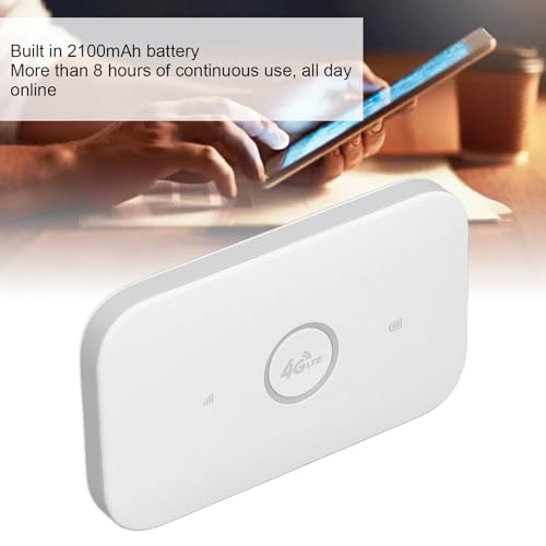 Image of 4G LTE Mobile Hotspot, Pocket WiFi Router with 300Mbps Speed, SIM Card Slot for Travel, Portable High Speed Internet for Smartphones, Tablets, Laptops, Supports Up to 10 Users