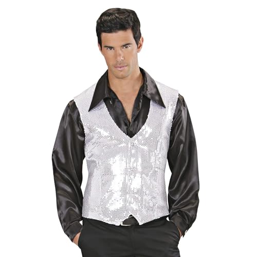 Widmann 9322G ? Sequins Vest for Men, Silber, L