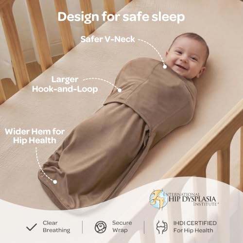 Image of Momcozy Swaddles for Newborns, Quiet Fastener Swaddle Suitable for Infant 0-3 Months, New-Parent-Friendly Sleep Sack, Reduce Startle Reflex, Newborn Boys Girls Registry Essentials, 2-Pack, Harmony