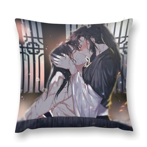 天官賜福 (40) 枕カバー ぬいぐるみ枕カバー 枕 お昼寝枕 アニメグッズ 部屋飾り スクエア枕 隠しファスナー シンプルで柔らかい 抗菌防臭 四季寝具 可愛くておしゃれ 18 "x18 "