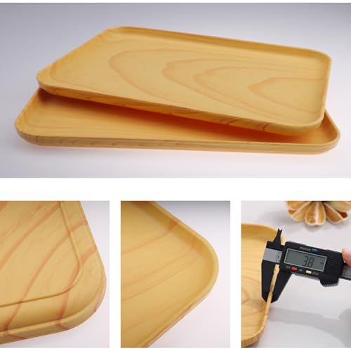 imposyu Plateau Cuisine Rectangulaire Lot de 5 Plateaux de Petit Dejeuner – vue 4