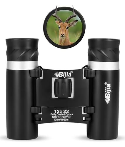 12x22 High Powered Mini Compact Binoculars for Adults, Kids For Bird Watching, Travelling, Stargazing, Hunting,Concerts, Sports and Outdoor Activities (Latest Optics Coating Technology)