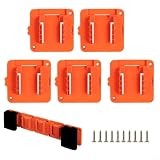 CWOQOCW Rack di stoccaggio della batteria per 20 V LBXR20 LB20, porta attrezzi salvaspazio compatibile con Black Decker, supporto da parete in plastica gialla per uso domestico e professionale (5