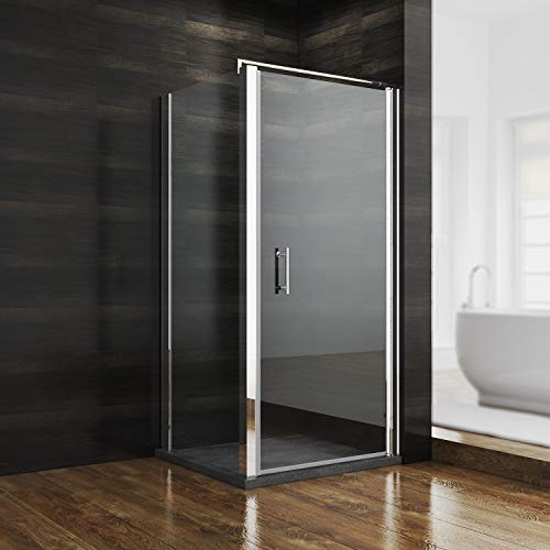 Preisvergleich Produktbild Neueröffnung Duschkabine 90x90X185cm Eckeinstieg Rahmenlos Duschabtrennung