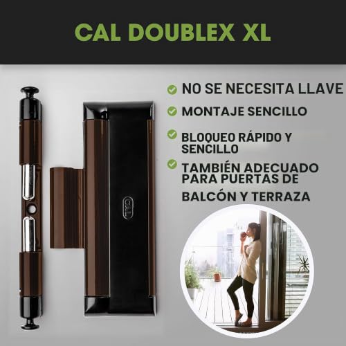 Protección contra robos CAL DOUBLEX XL con doble pestillo de acero para ventana 3