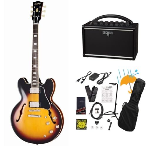 Epiphone / Inspired by Gibson Custom 1962 ES-335 Reissue Vintage Burst KATANA MINI �A���v�t��13�_�Z�b�g�I