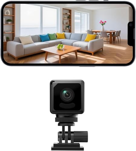 EKJANEPE 1080P HD Mini-Kamera, WLAN Überwachungskamera Innen Für Live Übertragung Handy APP