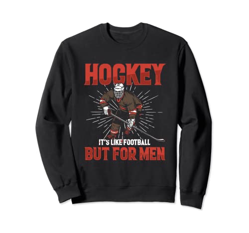 Hockey sobre hielo como fútbol para hombres Stick Puck Team Coach Goal Sudadera