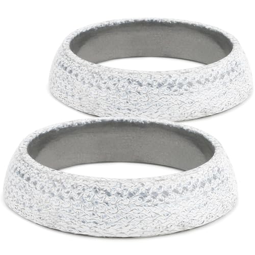 2.5 inch Car Exhaust Manifold Gasket, Prevents Leakage Between Exhaust Manifold and Exhaust Pipe, Seal Ring Muffler Replacement Part Suitable for Kart Exhaust, Cars, etc.(2pack)