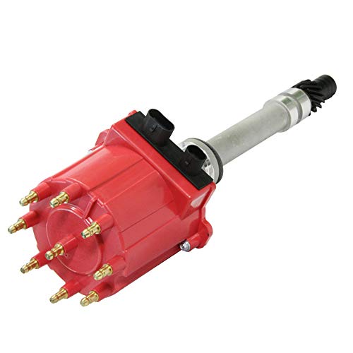 Ignition Distributor Compatible with 1987-1997 GMC Chevy 5.0L 5.7L 7.4L C/K Pickup Truck Van Big Blocks Small Blocks 305 350 454 HEI652R Red Cap
