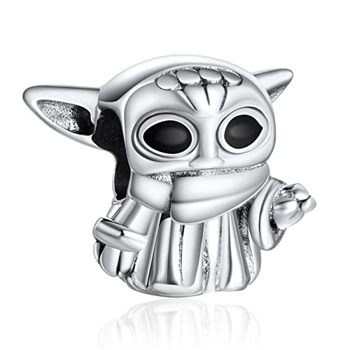 RMMY Abalorios Star Grogv Charms Colgantes Cuentas Plata de Ley 925 con Circonita Cúbica Compatible Pulsera & Europeo,Charms para Mujer Niña for Birthday Anniversary