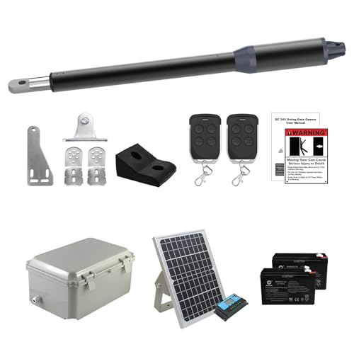 Gyxel C01-L Solar Gate Opener Kit with Batteries & Solar Panel for Sin