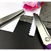 Pinking Shears Set, 9.2 Inches Handled Professional Stainless Steel Dressmaking Sewing Craft Scissors Zig Zag Scissors (Scalloped, 5mm)