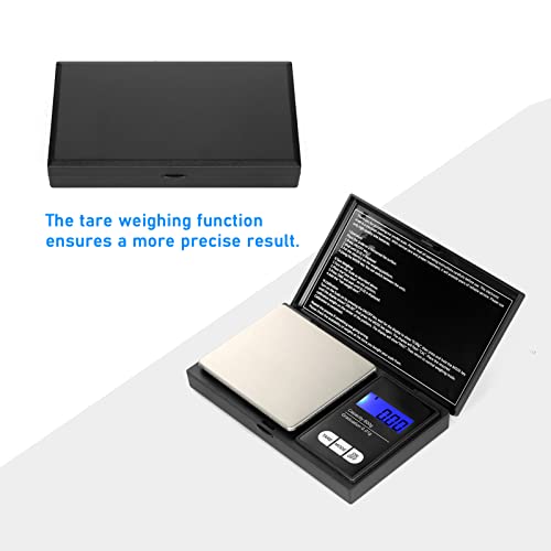Balança digital portátil 500g / 0,01g Escala de ouro de alta precisão para joias com 7 unidades Bala