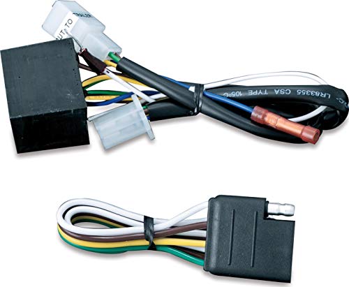 Kuryakyn 7675 Motorcycle Accessory: 5 to 4 Wire Converter with 4-Pin Flat Connector for Plug & Play Trailer Wiring Harness, Universal Fit , Black
