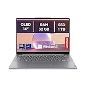 Lenovo Yoga Slim 7 Notebook AI 14" WUXGA (1920x1200) OLED, Processore Intel Core Ultra 7 155H, RAM 32 GB, 1 TB SSD, Grafica Integrata Intel Arc, Windows 11, scocca in alluminio, Luna Grey