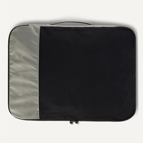 Amazon Essentials 4-Piece Packing Cubes Travel Accessories Set, Luggage Organizer with Double Zipper, Mesh Top, 100% Polyester, Large, Gray (Previously Amazon Basics) by Amazon Essentials - Image 5