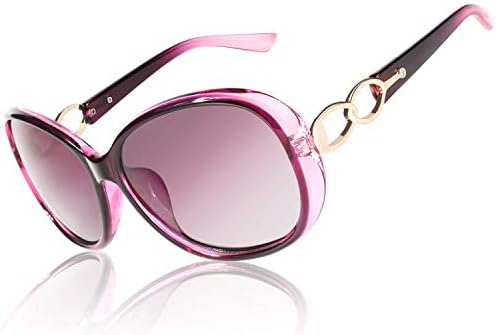 CGID Sunglasses Womens Ladies Polarised Retro Designer Sun Glasses Brown Big Frame Oversized Shades UV Protection