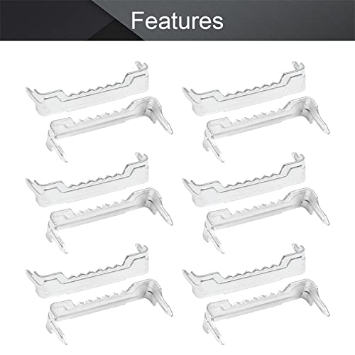 Image of MroMax 30PCS No Nail Sawtooth Picture Hangers 1.46 inch Nailess Zinc Plated for Hard and Soft Wood Frames Hanging Silver