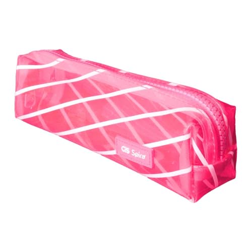 Estojo Escolar CIS Spiro, Rosa, 1 unidade