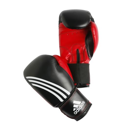 adidas Boxhandschuh Response, schwarz-rot, 12 oz, ADIBT01-12