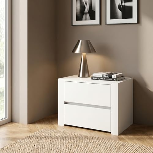 DecHome - Cassettiera Camera da Letto con 2 Cassetti in