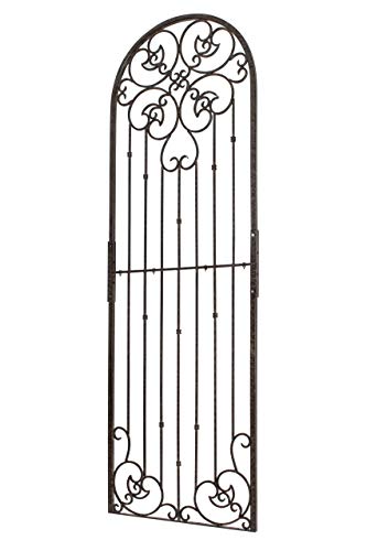 H Potter Outdoor Metal Wall Art Decor or Trellis for Climbing Plants Garden Panel Roses Vines Privacy Includes Brackets for Hanging X Large with 4 Mounts