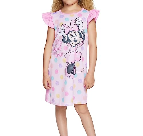 Disney Girls Princess | Frozen Minnie Mouse 3-pack Nightgown, Girls Rule 2, 8 US - Thumbnail 2