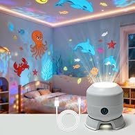Creative: Projection lamp features an ocean snowflake pattern design, creating a romantic ambience. 360° Rotation: Ocean projection lamp rotates 360°, producing a beautiful, dreamlike atmosphere. Dimmable: Snowflake projection night light allows brig...
