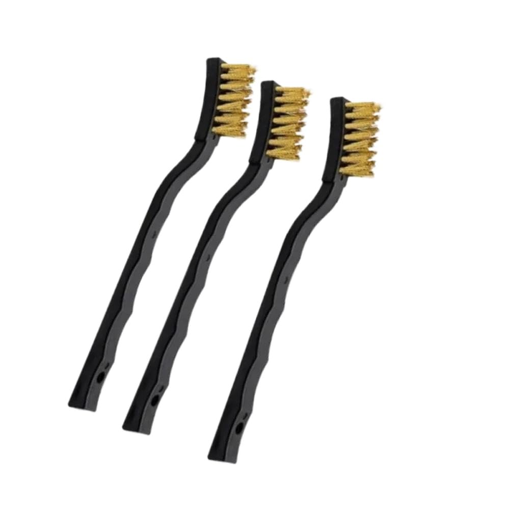 Copper Wire Brush Set Compatible With Printer Hot End Nozzle Cleaning Rust Removal(black(3PCS))