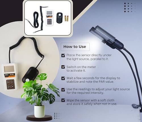 Image of Chipku NP01 PAR Meter for Light | Plant Light Intensity Measurement Device with Range 0 to 4000 umolm2sec