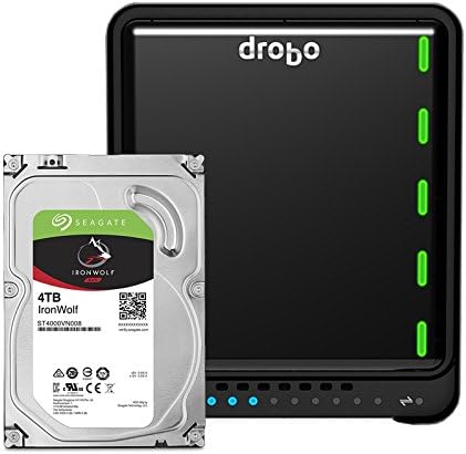 Drobo 5N2 20TB: Network Attached Storage (NAS) 5-Drive Array with Seagate NAS Drives - 2X Gigabit Ethernet Ports (DRDS5A21-20TB)