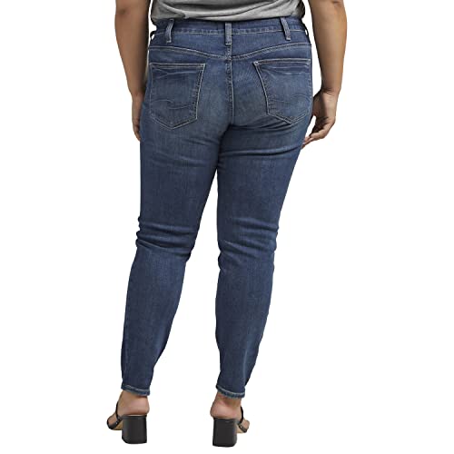 Silver Jeans Co. Women's Plus Size Suki Mid Rise Skinny Jeans3