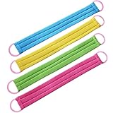 BIUDECO 4 Stück Rückenschrubber Peelinghandtücher Lang aus Starkem Material für Sanfte Massage...